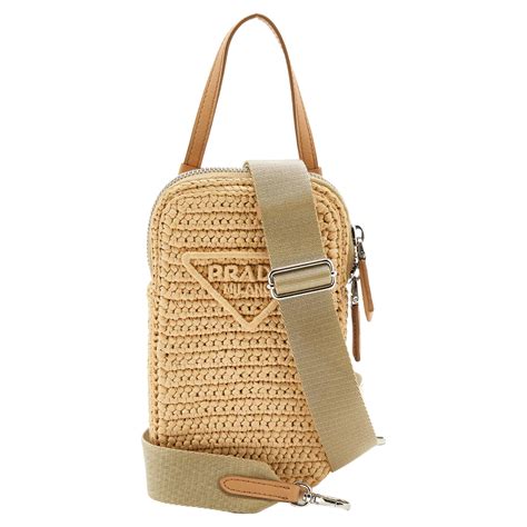 borsa shopping rafia prada|Shop Prada Raffia & Leather Crossbody Bag .